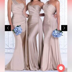 Portia & Scarlett One Shoulder Ruched Evening Dress PS6321